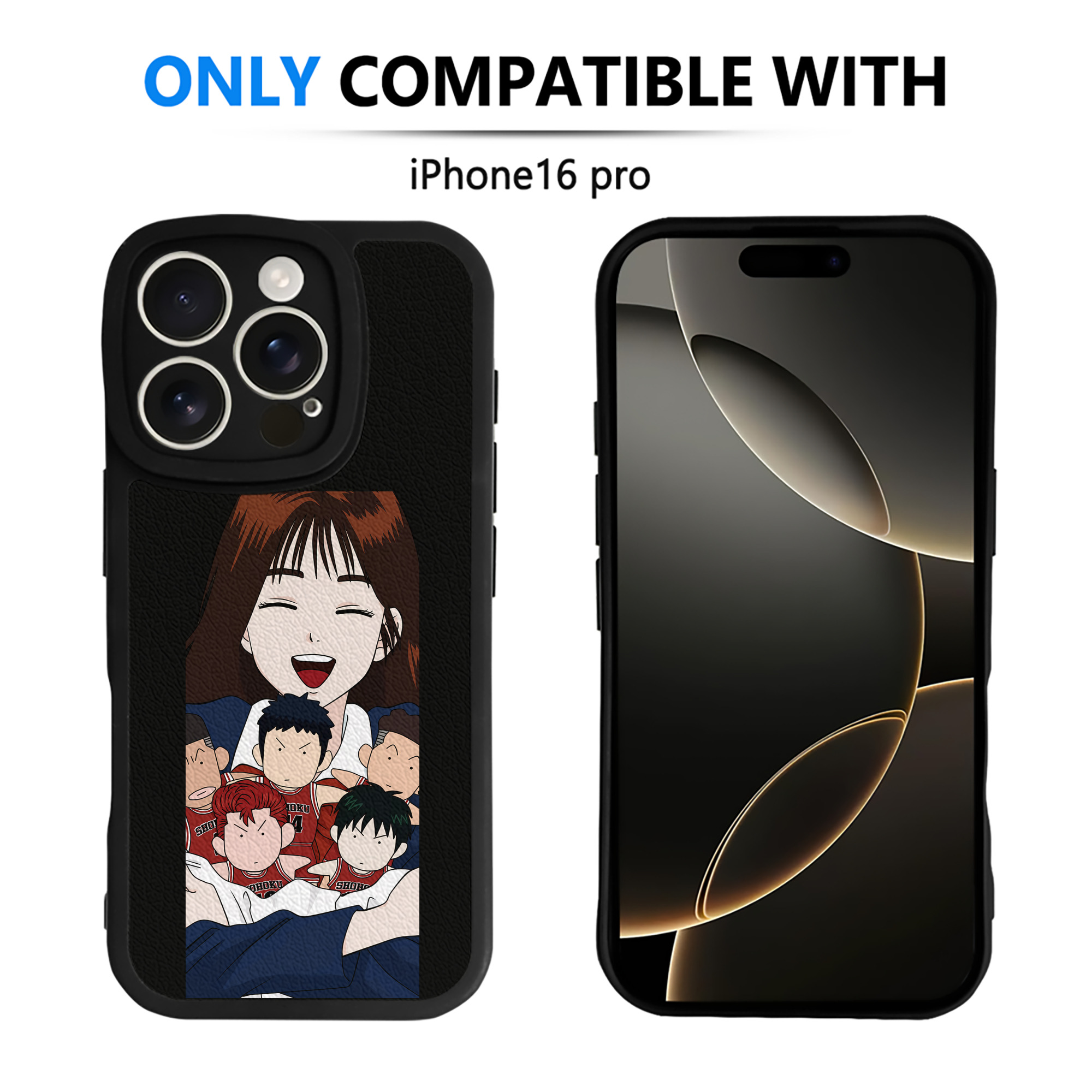 （画像用） SLAM DUNK／スラムダンク 【iPhone 16シリーズ対応】シリコンスマホケース（レザー調） 材質：シリコン